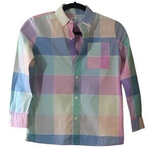 NWOT-Gap Kids Plaid Poplin Shirt, size M